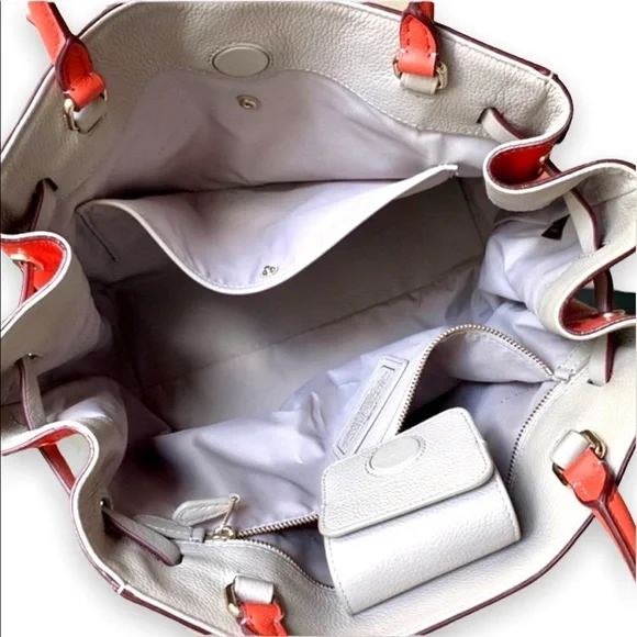 NWOT Coach Refined Pebbled Leather Turnlock Tie Tote - Picture 12 of 14